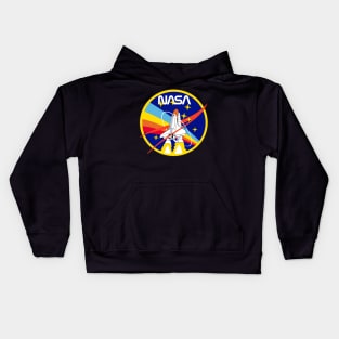 Retro USA Space Agency Kids Hoodie